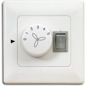 PEPEO Wall switch / wall control for ceiling fans with lighting - White - Ceiling fan control - 85 PEPEO Wall switch / wall control for ceiling fans with lighting - White - Ceiling fan control - 85