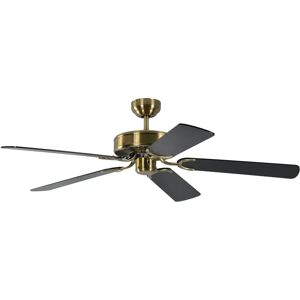 Ventilateur de plafond Pepeo Potkuri - 132cm, Ailes réversibles, Laiton antique/Noir - Publicité Ventilateur de plafond Pepeo Potkuri - 132cm, Ailes réversibles, Laiton antique/Noir - Publicité