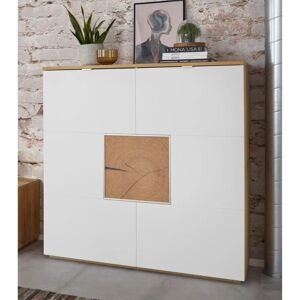 Vogl MÖBELFABRIK Hochschrank - Beige - 114cm - Moderner Stauraum Vogl MÖBELFABRIK Hochschrank - Beige - 114cm - Moderner Stauraum