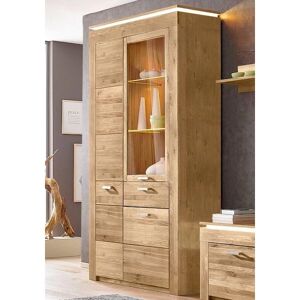 Vogl Möbel-Fabrik Braune Vitrine - 209 cm Hoch - Massivholz & Kunststoff Vogl Möbel-Fabrik Braune Vitrine - 209 cm Hoch - Massivholz & Kunststoff
