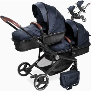 BabyGO Tvillingvagn Twinner - Mångsidig och Kompakt BabyGO Tvillingvagn Twinner - Mångsidig och Kompakt