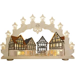 WEIGLA Roter Stadtverwaltung Fachwerkhaus Holz LED Bogen - Dekorative LED Bogen WEIGLA Roter Stadtverwaltung Fachwerkhaus Holz LED Bogen - Dekorative LED Bogen