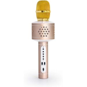 Technaxx BT-X35 Karaoke Microphone - Gold & Silver - Wireless Stereo Technaxx BT-X35 Karaoke Microphone - Gold & Silver - Wireless Stereo