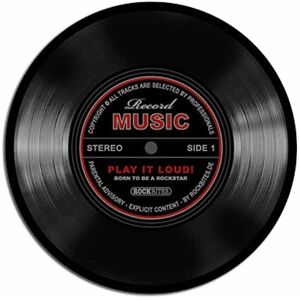 Close Up Record Mousepad - Muziek, Multicolor, PVC, Antislip Close Up Record Mousepad - Muziek, Multicolor, PVC, Antislip