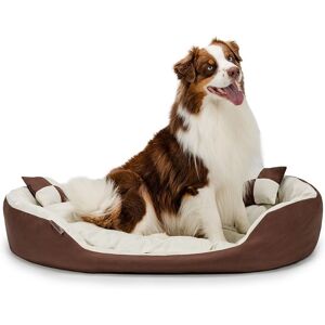 Dibea Hondenbed - Bruin-Beige - 110x80x23cm - Hondenbed Dibea Hondenbed - Bruin-Beige - 110x80x23cm - Hondenbed
