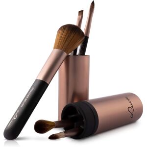 Luvia Cosmetics Cappuccino Travel Makeup Brush Set - Professional Quality Luvia Cosmetics Cappuccino Travel Makeup Brush Set - Professional Quality