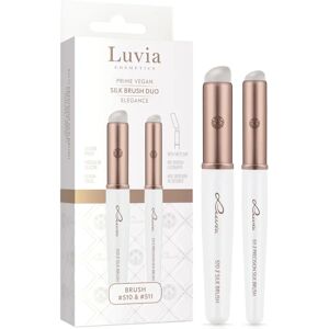 Luvia Cosmetics Duo de Pinceaux en Soie - Kit pour Ombres - Publicité Luvia Cosmetics Duo de Pinceaux en Soie - Kit pour Ombres - Publicité