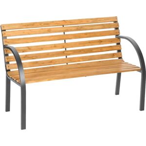 tectake Micha Garden Bench - Weather Resistant, Wooden, Brown - Garden Furniture tectake Micha Garden Bench - Weather Resistant, Wooden, Brown - Garden Furniture