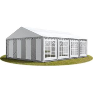 TOOLPORT 6x8m Marquee - Waterproof PVC 700, Grey-White - Product 6054 TOOLPORT 6x8m Marquee - Waterproof PVC 700, Grey-White - Product 6054