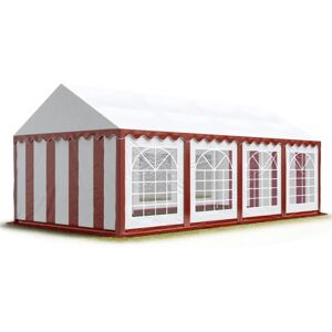 Toolport 4x8m Partyzelt - Wasserdicht PVC, Rot-Weiß - 32m² Toolport 4x8m Partyzelt - Wasserdicht PVC, Rot-Weiß - 32m²