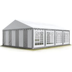 Carpa impermeable de PVC gris-blanco 5x8m - Carpa de fiesta Carpa impermeable de PVC gris-blanco 5x8m - Carpa de fiesta