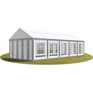 Toolport 4x10m Marquee - Grey-White PVC 700 - Party Tent Toolport 4x10m Marquee - Grey-White PVC 700 - Party Tent