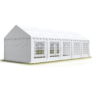 TOOLPORT 4x10m White Marquee PVC 700 - Marquee / Party Tent TOOLPORT 4x10m White Marquee PVC 700 - Marquee / Party Tent