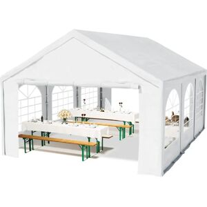 Toolport 4x6m Marquee - Waterproof White Party Tent Toolport 4x6m Marquee - Waterproof White Party Tent