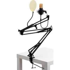Pronomic - Condensateur - Studio kit - Noir - Microphone - Publicité Pronomic - Condensateur - Studio kit - Noir - Microphone - Publicité