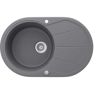 Fregadero de Granito Bergström - 78x50cm, Redondo, Con Tendedero Fregadero de Granito Bergström - 78x50cm, Redondo, Con Tendedero