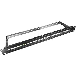 TTL NETWORK - TTL 1800-24B - 24 Keystone - 1U 19'' - Patch Panel TTL NETWORK - TTL 1800-24B - 24 Keystone - 1U 19'' - Patch Panel