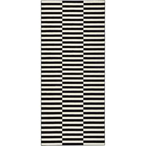 Hanse Home Panel Carpet - 80x200cm, Black/Cream, Striped, Rectangular Hanse Home Panel Carpet - 80x200cm, Black/Cream, Striped, Rectangular