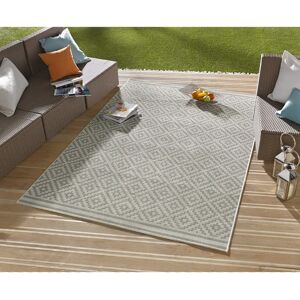 NORTHRUGS Gray Indoor Outdoor Rug - Geometric Diamond Pattern, 80x150cm - Weatherproof NORTHRUGS Gray Indoor Outdoor Rug - Geometric Diamond Pattern, 80x150cm - Weatherproof