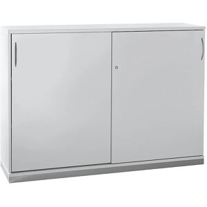 KaiserHaupt Hanna - Armario de puertas correderas, 2 estantes, gris claro - Armario KaiserHaupt Hanna - Armario de puertas correderas, 2 estantes, gris claro - Armario