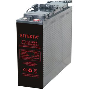 EFFEKTA BTL12-110 Lead-Acid AGM Battery - Front Terminal EFFEKTA BTL12-110 Lead-Acid AGM Battery - Front Terminal