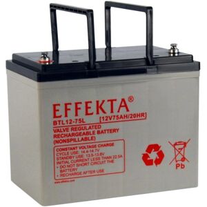 Effekta BTL 12-75LX Lead-Acid Battery - 75 Ah, 12V, AGM VRLA Effekta BTL 12-75LX Lead-Acid Battery - 75 Ah, 12V, AGM VRLA