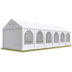 TOOLPORT 3x12m 2.6m Sides Marquee - Weatherproof White Party Tent with Ground Frame TOOLPORT 3x12m 2.6m Sides Marquee - Weatherproof White Party Tent with Ground Frame