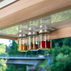Silwy Magnetische Gewürzgläser - 3er-Set, Transparent, 192 ml Silwy Magnetische Gewürzgläser - 3er-Set, Transparent, 192 ml