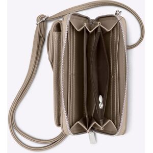 HEINE Dames Grijze Kunstlederen Telefoonhoesje - Tas HEINE Dames Grijze Kunstlederen Telefoonhoesje - Tas