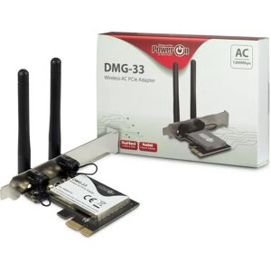 Inter-Tech DMG-33 Trådløs WLAN-adapter - 1300 Mbps - Wi-Fi 5 Inter-Tech DMG-33 Trådløs WLAN-adapter - 1300 Mbps - Wi-Fi 5