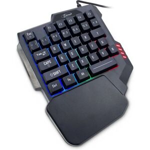 Inter-Tech KB-3035 RGB gaming-tastatur - 35 taster, ergonomisk Inter-Tech KB-3035 RGB gaming-tastatur - 35 taster, ergonomisk