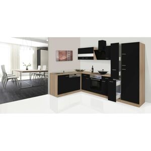 Unità Cucina Angolare Respekta Noir Merle - 310x172 Cm Unità Cucina Angolare Respekta Noir Merle - 310x172 Cm
