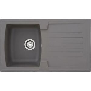 Respekta Kitchen Sink - 86x50cm Gray - Single Bowl, Composite Material Respekta Kitchen Sink - 86x50cm Gray - Single Bowl, Composite Material