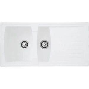 Respekta BOSTON100X50W Pia de Cozinha Branca - Pia de Cozinha Respekta BOSTON100X50W Pia de Cozinha Branca - Pia de Cozinha