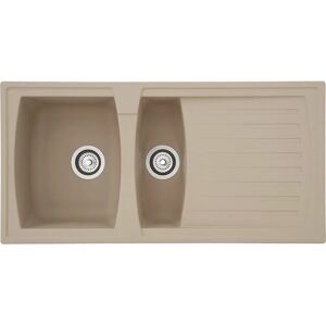 Respekta Boston 100x50 cm Kitchen Sink - Durable, Easy-Clean, Mineral Composite Respekta Boston 100x50 cm Kitchen Sink - Durable, Easy-Clean, Mineral Composite
