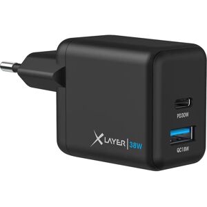 Xlayer Universal Powercharger 38W - Fast Charge, Black Xlayer Universal Powercharger 38W - Fast Charge, Black