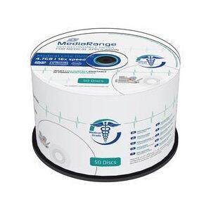 MediaRange MR429 DVD-R 4,7GB 50 pezzi - Medical Line, Stampabile, 16x MediaRange MR429 DVD-R 4,7GB 50 pezzi - Medical Line, Stampabile, 16x