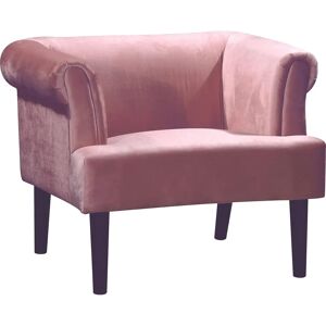 ATLANTIC HOME COLLECTION Charlie Rosa Samtvelours Sessel - Sessel ATLANTIC HOME COLLECTION Charlie Rosa Samtvelours Sessel - Sessel