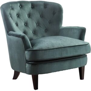 ATLANTIC HOME COLLECTION Leo Samtvelours Sessel - Polster, Grün ATLANTIC HOME COLLECTION Leo Samtvelours Sessel - Polster, Grün