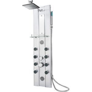 TecTake 402117 Silver Shower System with 10 Jets TecTake 402117 Silver Shower System with 10 Jets