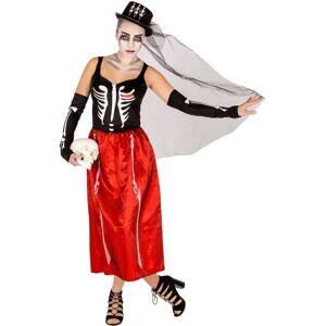 TecTake XL Skeleton Costume - Skeleton Print, Sexy Top, Two-Layer Skirt TecTake XL Skeleton Costume - Skeleton Print, Sexy Top, Two-Layer Skirt