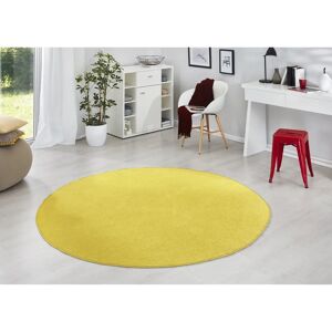 Tapis rond jaune Hanse Home Fancy 200cm 7mm - Publicité Tapis rond jaune Hanse Home Fancy 200cm 7mm - Publicité