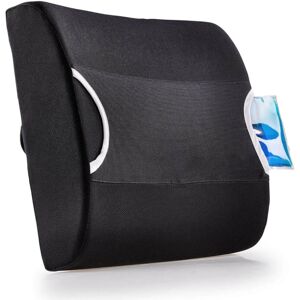 Coussin dorsal MAXIMEX - Support ergonomique, Gel amovible, Noir - Soutien du dos Coussin dorsal MAXIMEX - Support ergonomique, Gel amovible, Noir - Soutien du dos