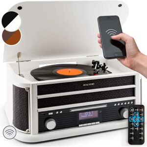 Système stéréo Auna avec Platine, CD, Bluetooth - Rétro - Publicité Système stéréo Auna avec Platine, CD, Bluetooth - Rétro - Publicité