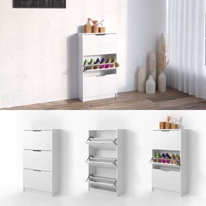 Vicco Luca Scarpiera Bianca - 3 Ripiani & Design Salvaspazio Vicco Luca Scarpiera Bianca - 3 Ripiani & Design Salvaspazio