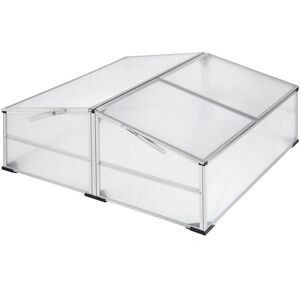 tectake Aluminium-Gewächshaus mit abschließbarem Dach - 102x102x41cm tectake Aluminium-Gewächshaus mit abschließbarem Dach - 102x102x41cm