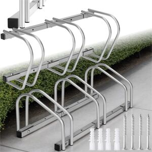 Tectake Soporte de bicicletas - Plata - Soporte para 3 bicis Tectake Soporte de bicicletas - Plata - Soporte para 3 bicis