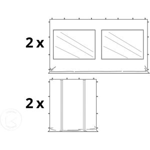 Carpa Plegable 3x6m PVC 850 - Profesional Aluminio - Blanco Carpa Plegable 3x6m PVC 850 - Profesional Aluminio - Blanco