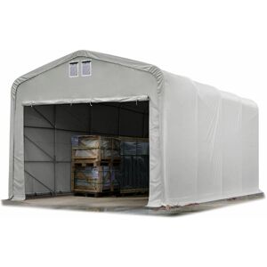 Toolport 5x8m Storage Shelter - Heavy-Duty PVC 850, Grey Toolport 5x8m Storage Shelter - Heavy-Duty PVC 850, Grey