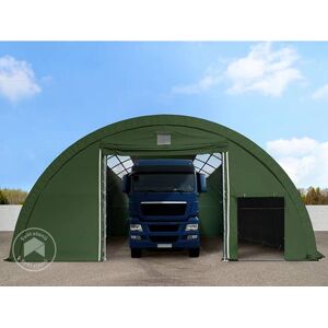 VARASTOTELTA TOOLPORT 9.15x10m - Palosuojattu, Tummanvihreä VARASTOTELTA TOOLPORT 9.15x10m - Palosuojattu, Tummanvihreä